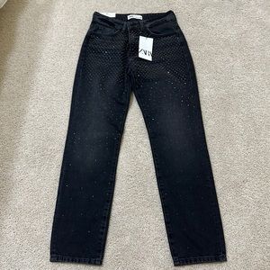 Black zara jeans size:4